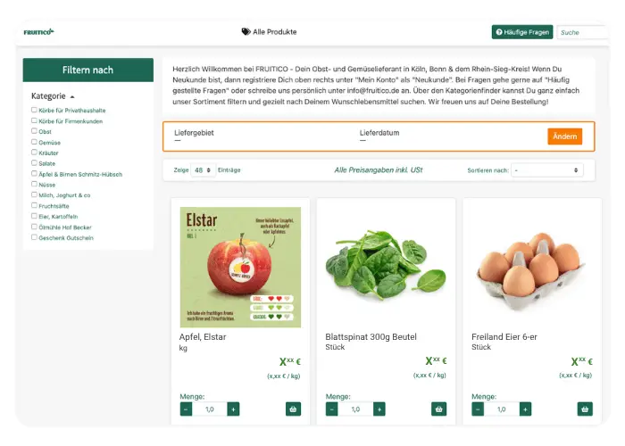 Fruitico Shop Screenshot