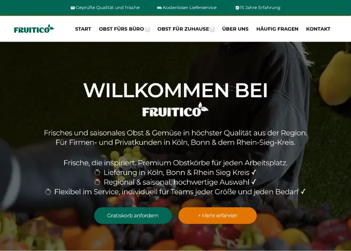 Screenshot Webseite